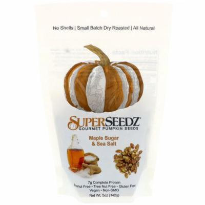 SuperSeedz, Gourmet Pumpkin Seeds, Maple Sugar & Sea Salt, 5 oz(pack of 1)