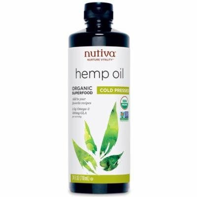 Nutiva, Organic Hemp Oil, Cold Pressed, 24 fl oz (pack of 4)