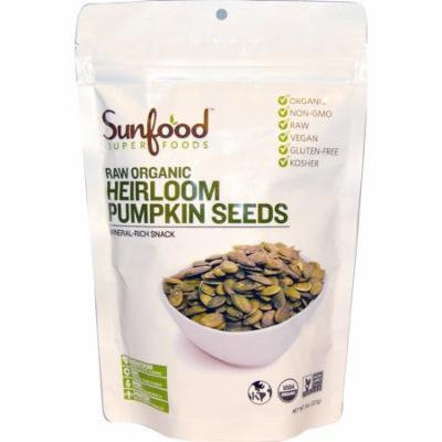 Sunfood, Raw Organic Heirloom Pumpkin Seeds, 8 oz (pack of 3)