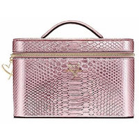 Victoria's Secret Luxe Pink Python Train Makeup Case