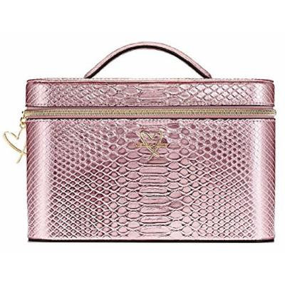 Victoria's Secret Luxe Pink Python Train Makeup Case