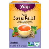 Yogi Tea, Kava Stress Relief, Caffeine Free, 16 Tea Bags, 1.27 oz(pack of 3)