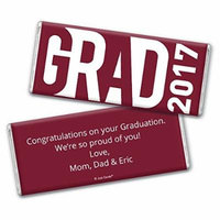 Graduation Personalized Chocolate Bar Wrappers -