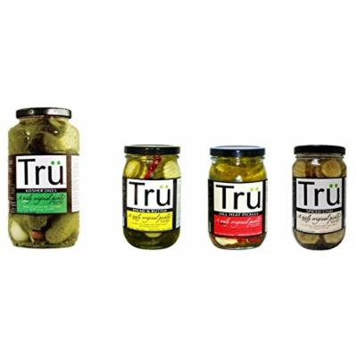 Tru Pickles Variety Pack with Original Dill, Bread & Butter and Spiced Chai, 4 Count