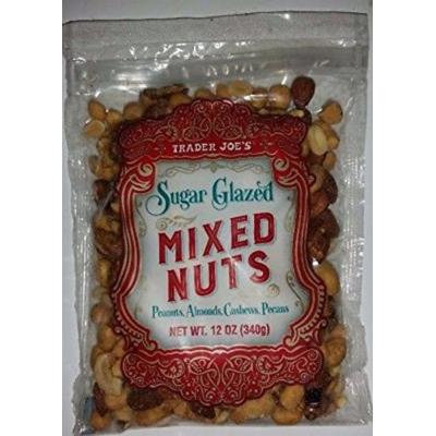 Trader Joe's Sugar Glazed Mixed Nuts 1 Bag (12oz)