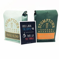 Stumptown Coffee - Hairbender and House Blend Coffee Gift Bundle, Whole Bean Roast, 12 oz bag