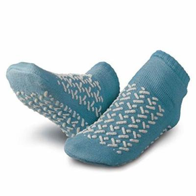Patterson Medical Double-Tread Slippers - Large, Blue, 48 Pairs Per Case