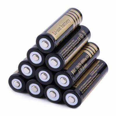 4/10pcs Professional 18650 3.7V 4000MHA Durable Rechargeable Li-Ion Battery For Electronics Products Yellow