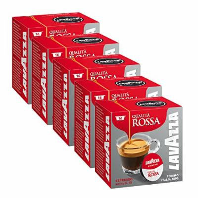 Lavazza Modo Mio Espresso Qualita Rossa 80 Pods Coffee Machine Capsules, Medium