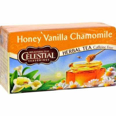 Celestial Seasonings Herbal Tea Caffeine Free Honey Vanilla Chamomile - 20 Tea Bags - Pack of 6