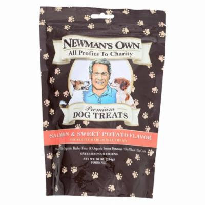 Newman's Own Organics Salmon And Sweet Potato Treats - Organic - Pack of 6 - 10 Oz.