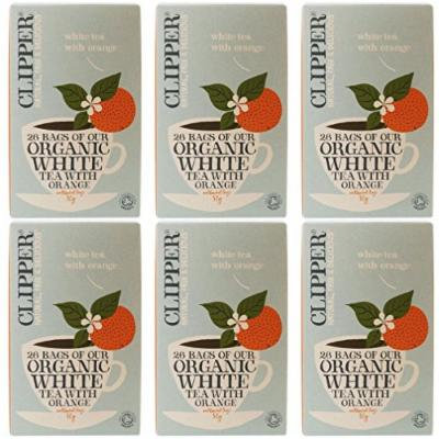 (6 PACK) - Clipper - Organic White Tea Orange | 26 Bag | 6 PACK BUNDLE