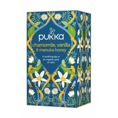 (12 PACK) - Pukka Chamomile Vanilla & Manuka Honey Tea| 20 Bags |12 PACK - SUPER SAVER - SAVE MONEY