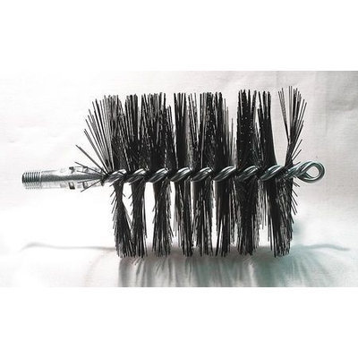 TOUGH GUY 3EDG2 Flue Brush, Dia 3 3/4,1/4 MNPT, Length 8