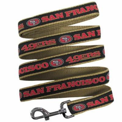 San Francisco 49ers 4 ft. Ribbon Pet Leash (Med.)