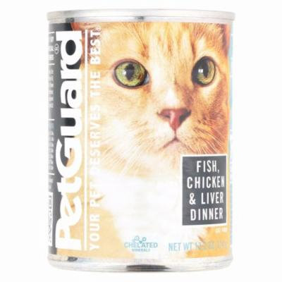 Petguard Cats Food - Fish, Chicken And Liver - Pack of 12 - 13.2 Oz.