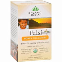 Organic India Tulsi Tea Honey Chamomile - 18 Tea Bags - Pack of 6