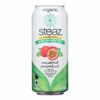 Steaz Unsweetened Green Tea - Passion Fruit - Pack of 12 - 16 Fl Oz.