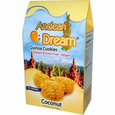 Andean Dream, Quinoa Cookies, Coconut, 7 oz (pack of 12)