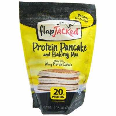 FlapJacked, Protein Pancake and Baking Mix, Banana Hazelnut, 12 oz (pack of 1)