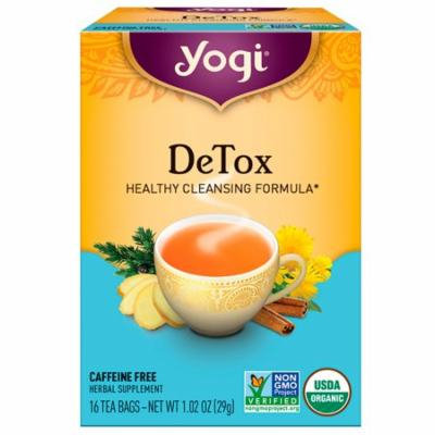 Yogi Tea, Detox, Caffeine Free, 16 Tea Bags, 1.02 oz(pack of 3)