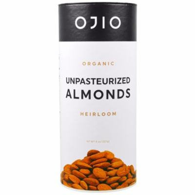 Ojio, Organic Unpasteurized Almonds, 8 oz(pack of 2)