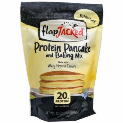 FlapJacked, Protein Pancake and Baking Mix, Buttermilk, 12 oz (pack of 6)