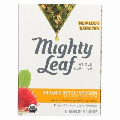 Mighty Leaf Tea Herbal Tea - Organic Detox Infusion - Pack of 6 - 15 Bags