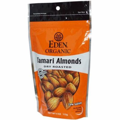 Eden Foods, Organic Tamari Almonds, Dry Roasted, 4 oz (pack of 1)