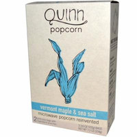 Quinn Popcorn, Microwave Popcorn, Vermont Maple & Sea Salt, 2 Bags, 3.6 oz (102 g) Each(pack of 2)