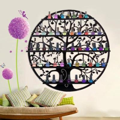 European style 5 Layers Nail Polish Display Rack Nail Polish Holder Art Metal Wall Mount GOGBY