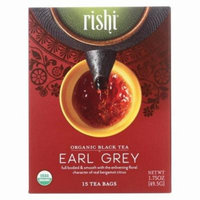 Rishi Organic Tea - Earl Grey - Pack of 6 - 15 Bags