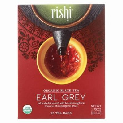 Rishi Organic Tea - Earl Grey - Pack of 6 - 15 Bags