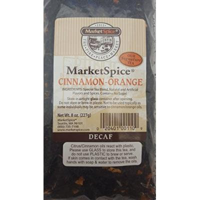 Market Spice Decaf Cinnamon Orange Loose Leaf Tea, 4 Oz. And 2 Oz. Package. (8 oz.)