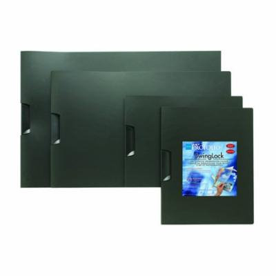 ITOYA OF AMERICA, LTD SLH1711BK SWINGLOCK PRESENTATION LANDSCAPE FOLDER 17X11 BLACK