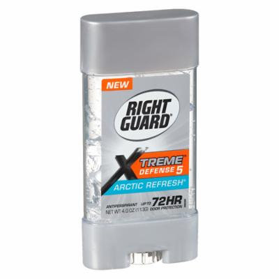 Right Guard Xtreme Defense 5 Antiperspirant & Deodorant Gel Artic Refresh 4.0 oz.(pack of 12)