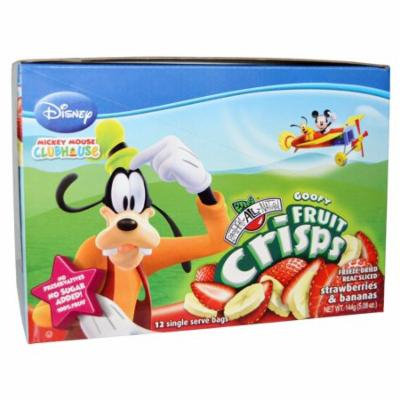 Brothers-All-Natural, Disney Goofy Fruit Crisps, Strawberries & Bananas, 12 Single Serve Bags, 12 g Each(pack of 1)