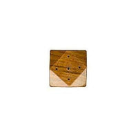Lotus Brands - Cottage Incense Burners, Diamond Shaped Small Teak, 1 ea