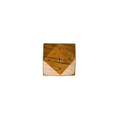 Lotus Brands - Cottage Incense Burners, Diamond Shaped Small Teak, 1 ea