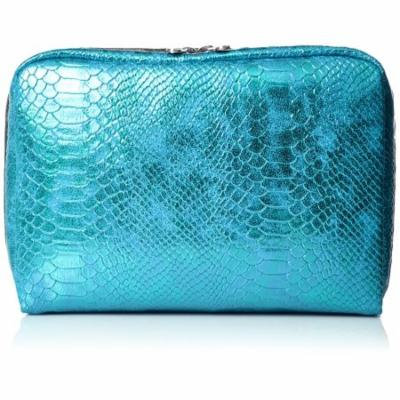 LeSportsac Classic Extra Large Rectangular Cosmetic Case (Aqua Snake Foil)