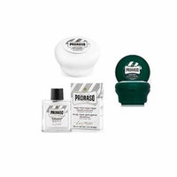 Proraso Shave Soap, Sensitive 150 ml + Proraso shaving soap menthol and eucalyptus 4oz + Proraso Liquid After Shave Cream, 3.4 Ounce + Old Spice Deadlock Spiking Glue, Travel Size, .84 Oz