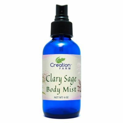 Clary Sage Body Mist- 100% Pure Clary Sage Hydro Mist 4 oz-Clary Sage Agua floral