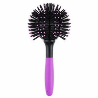 Generic Hot Curling Style Brush Hair Style Blow Drying Detangling Salon Heat Resistant Massage Comb 3D Round Hair Comb