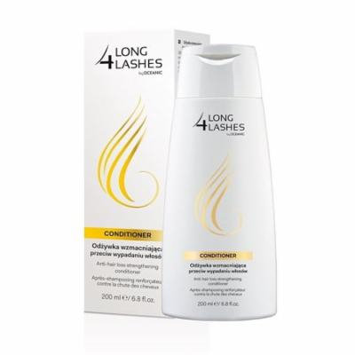 Long 4 Lashes by Oceanic, Anti-Hair Loss Strengthening Conditioner, 6.8 Oz (200 ml) + Schick Slim Twin ST for Dry Skin