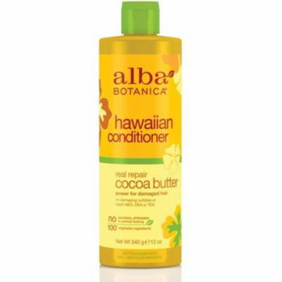 6 Pack - Alba Botanica Real Repair Cocoa Butter Hawaiian Conditioner, 12 oz