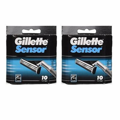 Gillette Sensor Blade Refill Cartridges 20-Count + Old Spice Deadlock Spiking Glue, Travel Size, .84 Oz