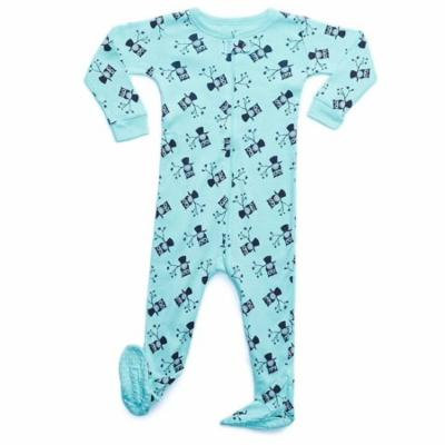 Leveret Owl Footed Pajama Sleeper 100% Cotton 12-18 Months