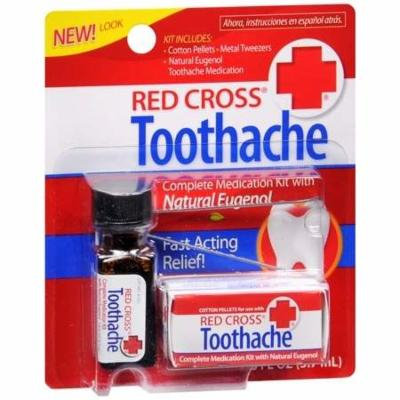 Red Cross Toothache Complete Medication Kit 0.12 fl oz(pack of 3)