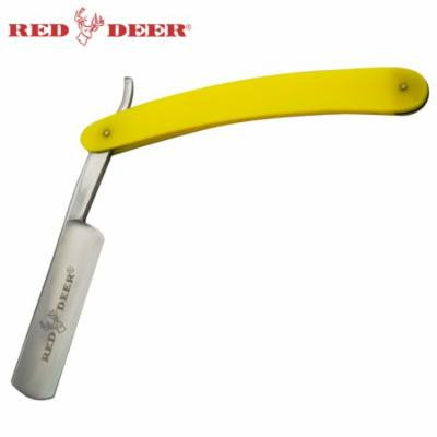 Yellow Handle Red Deer Shaving Barber Vintage Straight Razor