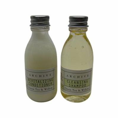 Archive Green Tea & Willow Cleansing Shampoo and Conditioner lot of 12 Bottles 6 of Each 1.5oz Bottles. Total of 18oz